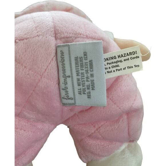 First Impressions Pink Terry Cloth Plush Stuffed Doll - Picture 3 of 3